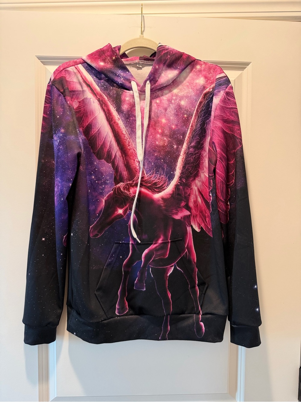 Pink Galaxy Pegasus Hoodie Sweatshirt